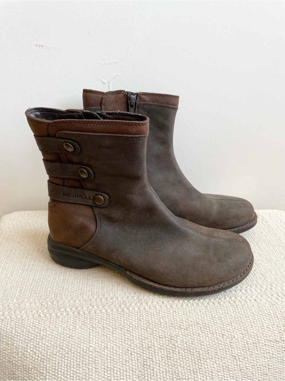 Merrell Womens Captiva Launch Mid 2 Waterproof Boots Size 6.5 Brown